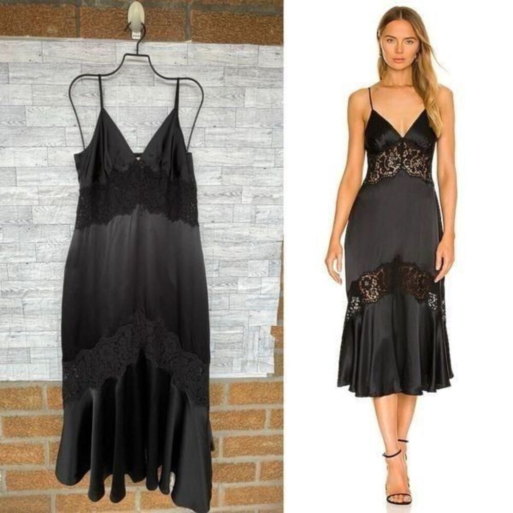 Cami NYC poppy dress in black size large